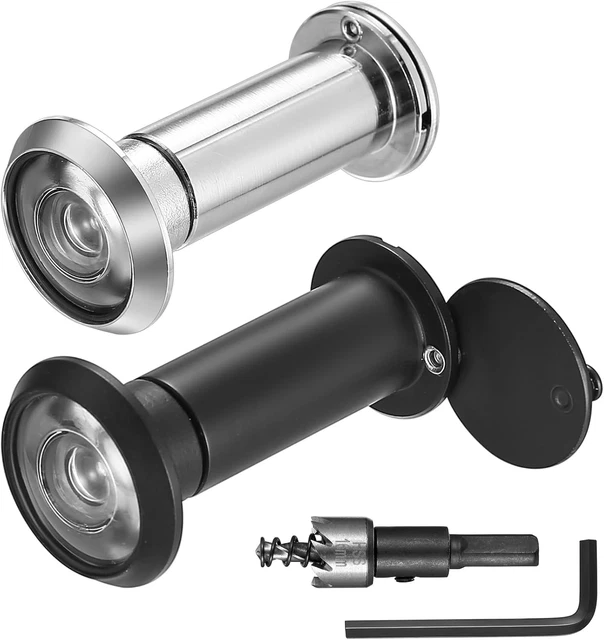 Spioncino Per Porta Con Copertura Privacy - Angolo 220°, Per Spessori 55-90 Mm - Foto 3