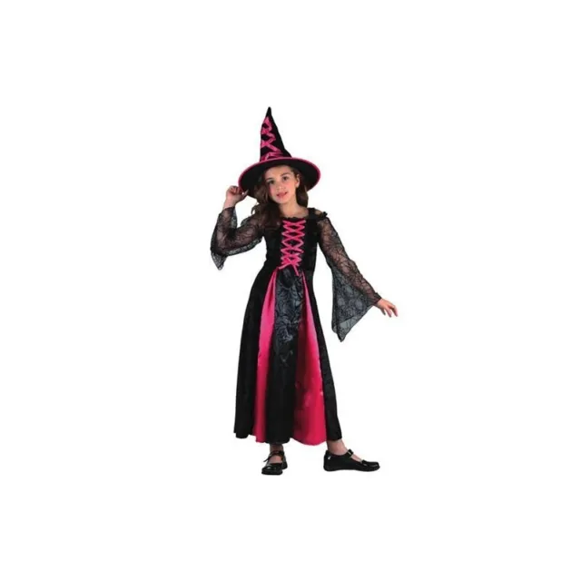 Costume strega Bambina  taglia 7/9 anni abito streghetta Halloween carnevale