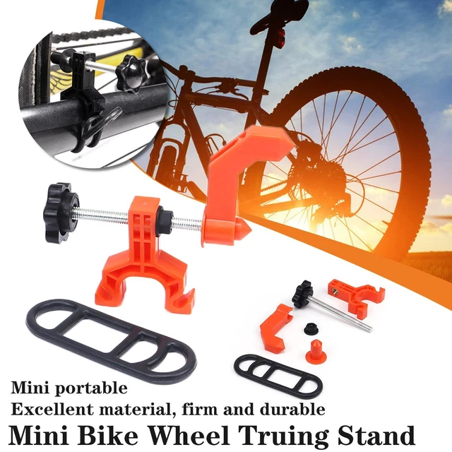 MINI BICYCLE WHEEL Truing Stand Bike Rims Adjustment Tools Wheel MTB Road U5P7 EUR 8,66