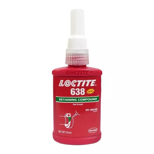 Loctite Retaining Compound Bearing Retainer 638 50ml Green 1865160 1870734