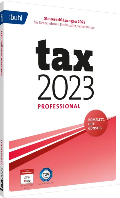 Tax 2023 Professional (für Steuerjahr 2022, Standard Verpackung): Steuererk (PC)