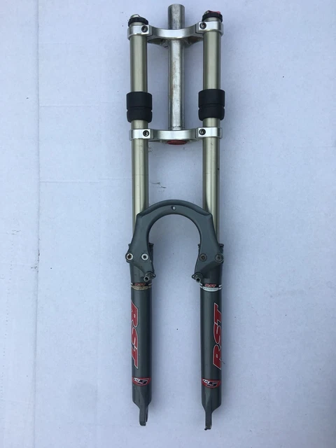 RST HI 5 Forks Triple Clamp Dual Crown Retro Dh Mtb Vgc Vtg Xtr