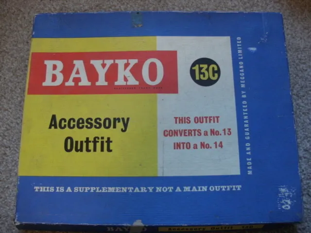 Original Vintage Bayko Accessory Outfit No 13C Boxed Set