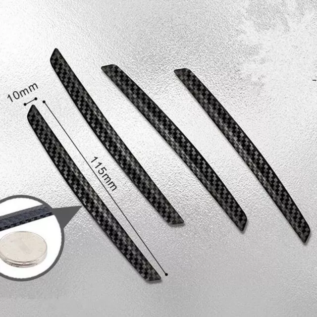 4pcs Car Door Edge Guard Bumper Mirror Anti-Scratch Protector Moulding Strip