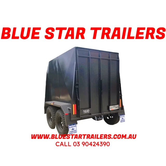 8x5 HEAVY DUTY ENCLOSED TRAILER, 1800 MM HIGH, WITH RAMP