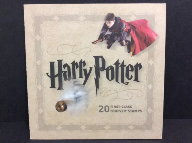 HARRY POTTER Full Booklet 20 First Class FOREVER STAMPS, USA 2013, USPS