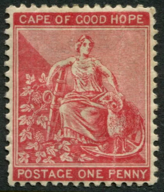 CAPE OF GOOD HOPE - 1885 QV 1885 1d 'ROSE-RED' MLH SG49 Cv £15 [A9785]