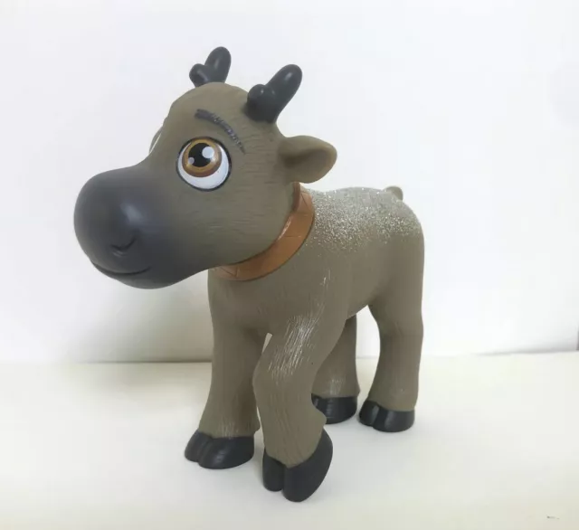 Disney Frozen Baby Sven the Reindeer PVC Figure Toy Cake Topper Brown w/ Glitter