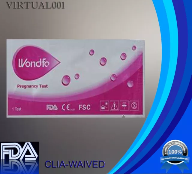 5 pack Pregnancy HCG Test Strips FDA approved WONDFO top trusted