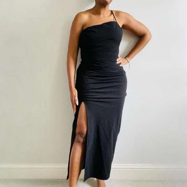 zara black draped dress Zara NWT Black Ruched Velvet Dress Size XS  Ernest Grace