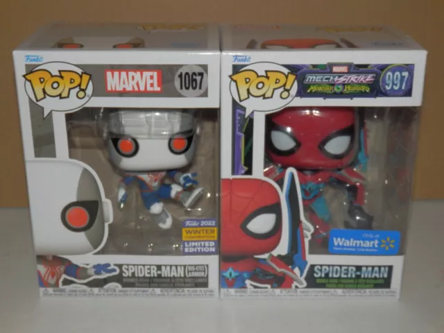 Funko POP! Marvel 2022 Winter Convention SPIDER-MAN #1067 + MechStrike #997