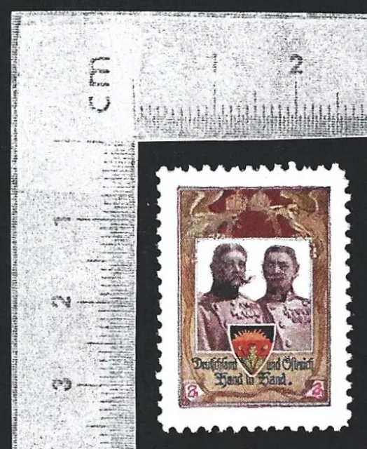 Germany or Austria WW1 Military cinderella poster stamp MH