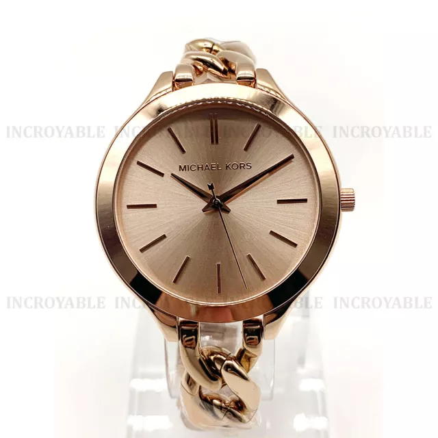 Michael Kors MK3223 Runway Analogique de ton Or Roser Montre Femme 42mm