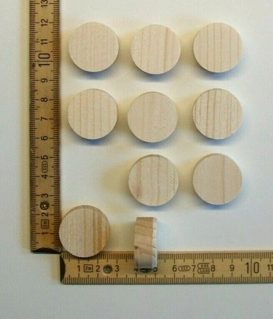 Facett Querholz-/Konus-/Holz-Plättchen "Plattl" Fichte D = 25 mm (25 St./VPE)