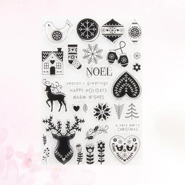 Silikon-Siegelstempel Scrapbooking-Briefmarken Klare Briefmarken Perlmutt