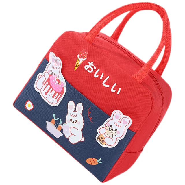 Bolsa de almuerzo de dibujos animados bolsa de compras caja de almuerzo Bento bolsa de almacenamiento en