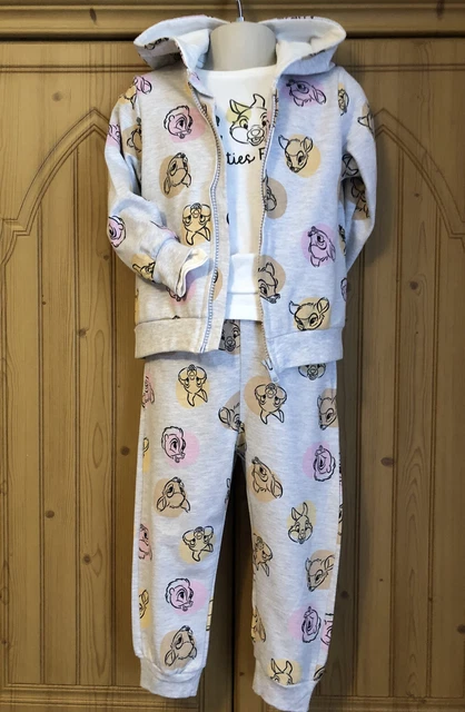 Disney Bambi Girls 3 piece outfit, Grey Mix, Age 2-3, New RRP £16
