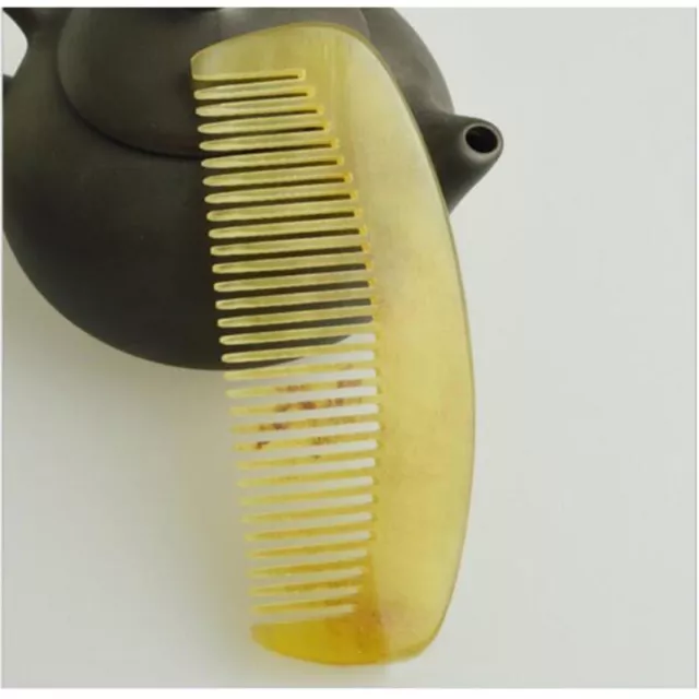 10cm Natural Ox Horn Massage Health Care Hair and Beard Comb Beard Hair Brush