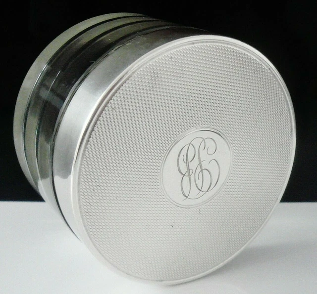 Quality Sterling Silver Topped Glass Jar, Padgett & Braham Ltd, London 1942