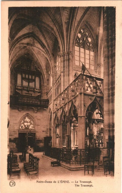 CPA 51 (Marne) L'Epine - Basilique Notre-Dame de l'Epine. Le Transept TBE