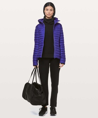 NWT Lululemon PACK IT Down AGAIN JACKET - Size 10, Lazurite LSZR Blue Hooded 7
