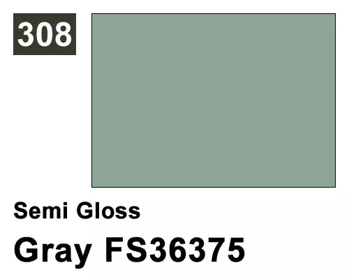 Mr.Hobby G308 Mr. Color Semillas Gloss 308 Gray FS36375 (10ml) Modelismo