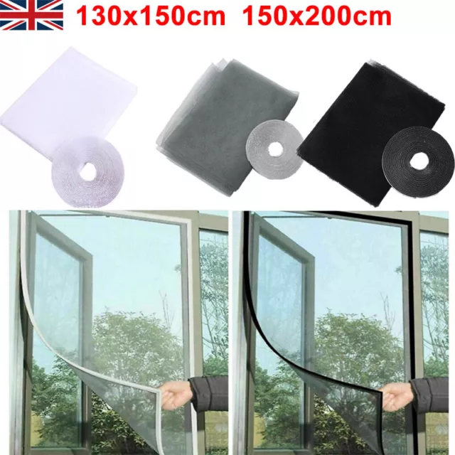 3/6 Set Curtain Door Mesh Magnetic Fastening Mosquito Fly Bug Insect Net Screen