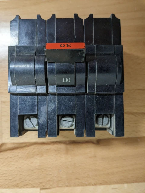 Federal Pacific 3 Pole 240 V 30 Amp STAB-LOK Circuit Breaker