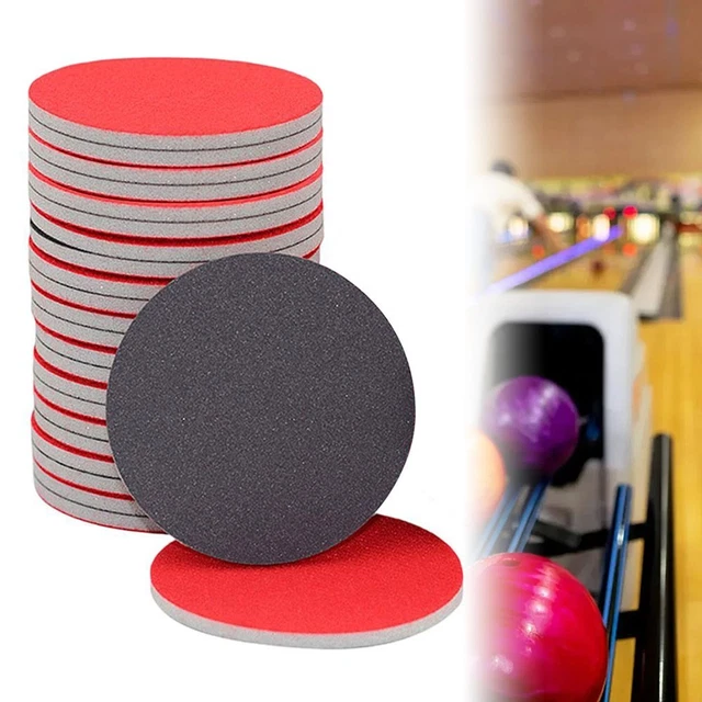 Lot De 12 Tampons De Ponçage Pour Bowling - Grain 1000, Diamètre 12.7cm, Mousse Et Sable, Entretien Des Boules