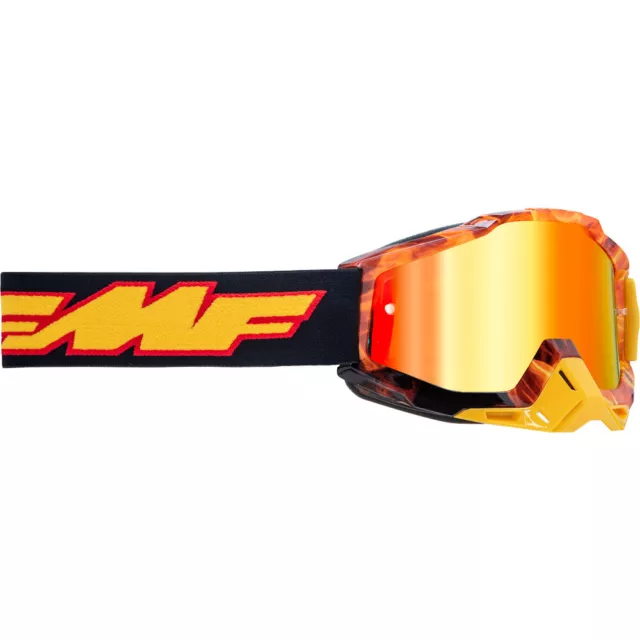 FMF MX Powerbomb Spark Red Mirror Off Road Motorcross Bike Riding Goggles