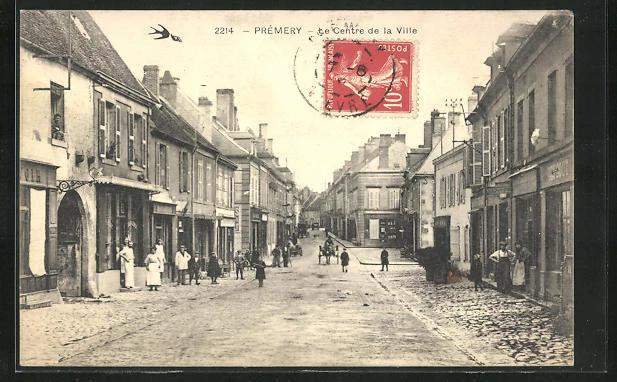 CPA Prémery, le Centre de la Ville