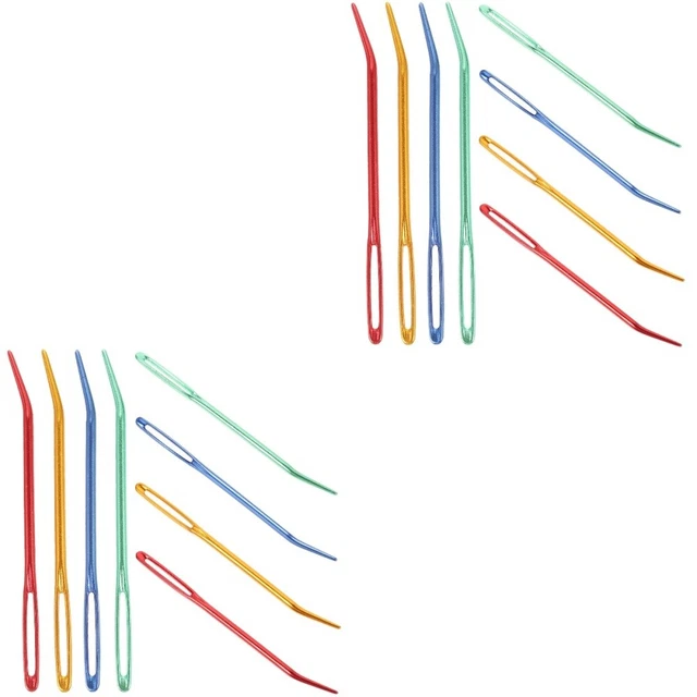 16 pcs Multi-function Large-Eye Blunt Needles Compact Darning Needles Household