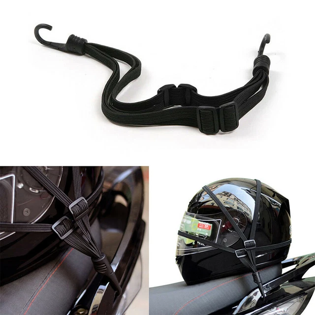 Motorcycle Bicycle Black Bungee Cord Tailstock Ropes Mesh Luggage Helmet Hold-WR