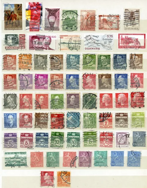 L 247 Lot De Timbre  Du Danemark +Finlande