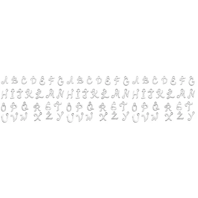78 pcs Englisch A-Z A- Z Buchstaben Anhänger Brief Anfänglichen Charme