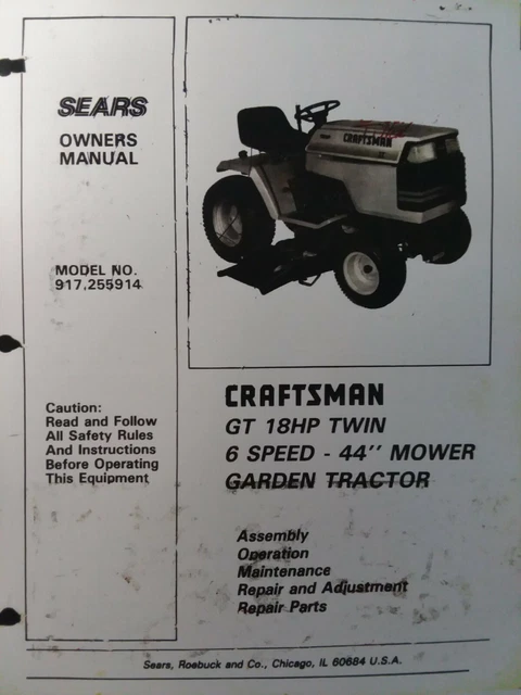 Sears Craftsman Gt 18 6sp 1988 Garden