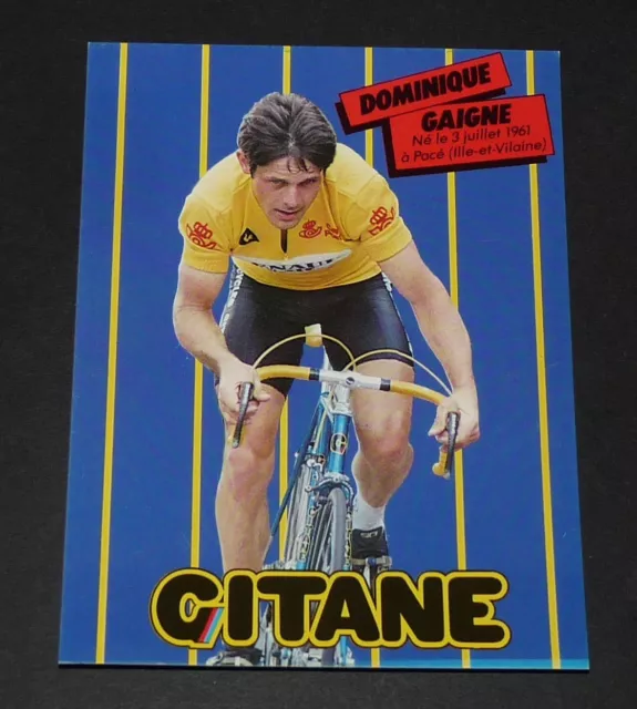Cpa Carte Postale 1983 Cyclisme Dominique Gaigne Cycles Gitane Renault-Elf Tour