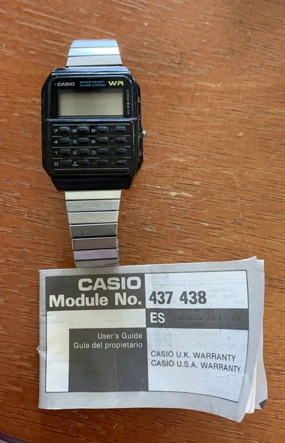 Casio orologio vintage con calcolatrice CA-53WF-2BEF
