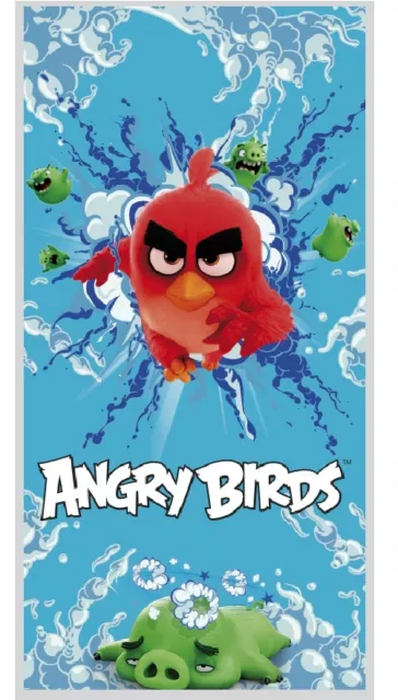 Angry Birds Badetuch/Strandtuch/Handtuch/Badelaken 140x70 RED BIRD NEU ÖkoTexSta