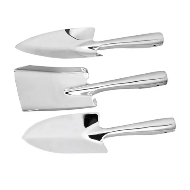 1 Set 3pcs Stainless Steel Gardening Tools Shovels Garden Tools (Steel Color)