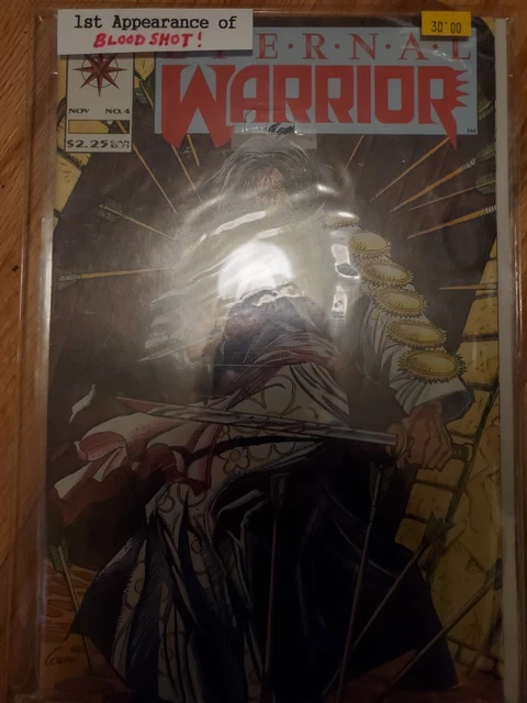 ETERNAL WARRIOR # 4 VALIANT COMICS November 1992 BLOODSHOT 1st APPEARANCE
