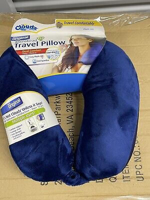 Cloudz Microbead Travel Neck Pillow - NEW - Blue