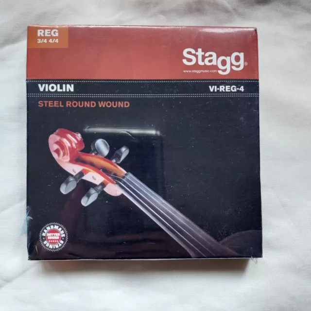 High grade - Violin Strings For 4/4 and 3/4 Sizes by Stagg VI-REG-4