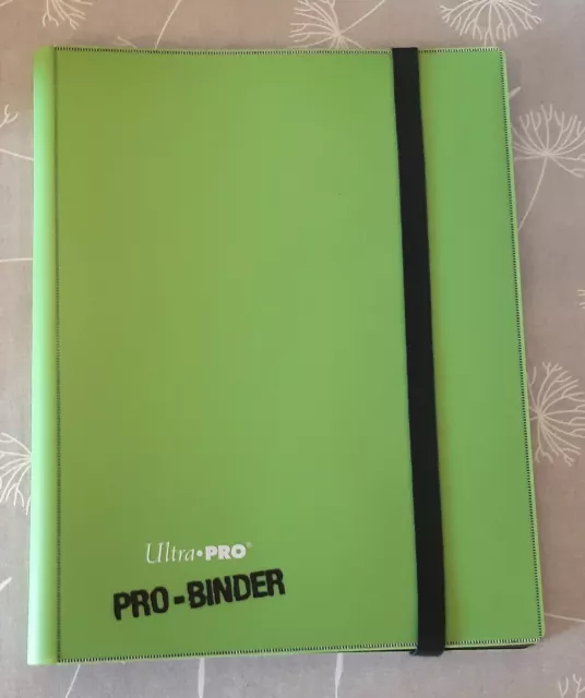 Ultra PRO, PRO-Binder, 9-pocket, 360 cards, LIME GREEN [Pokemon/MTG/Yu-Gi-Oh!]