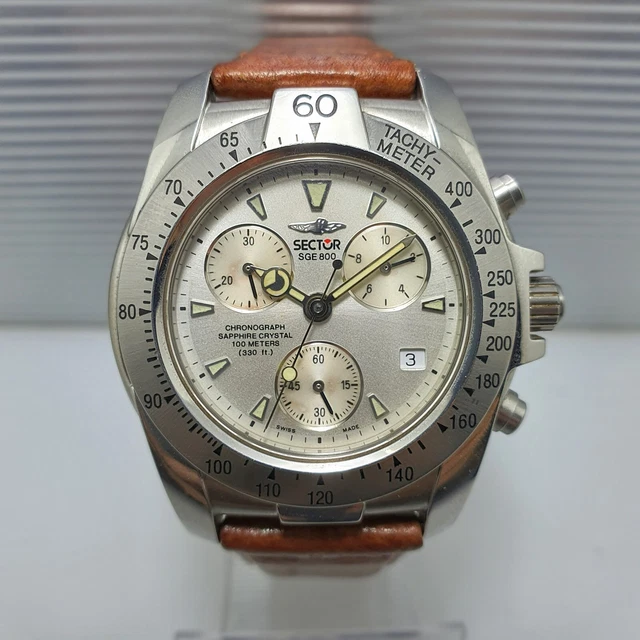 SECTOR SGE 800 Chrono quartz EUR 135,00 PicClick IT