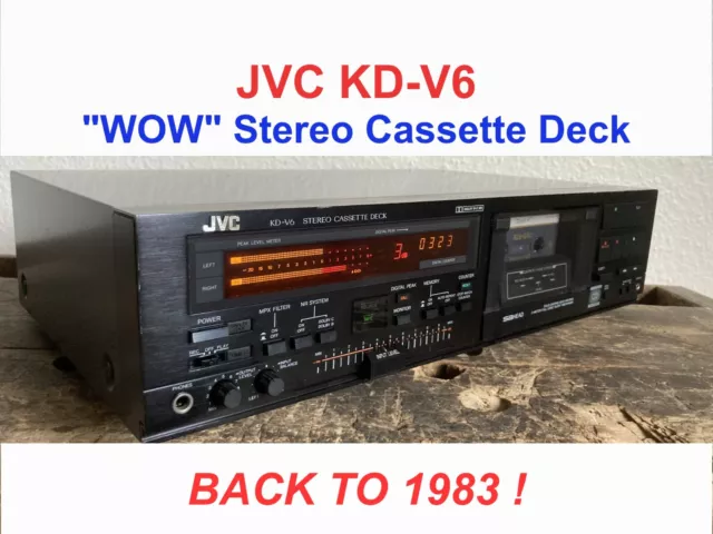 JVC KD-V6 / COURROIE NEUVE / BONNE CONDITION / Platine cassette rare / 3 HEAD