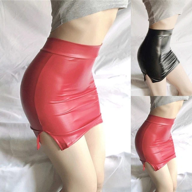 Gonna da donna mini abito alta qualità fessura sexy morbida stretch casual stretto