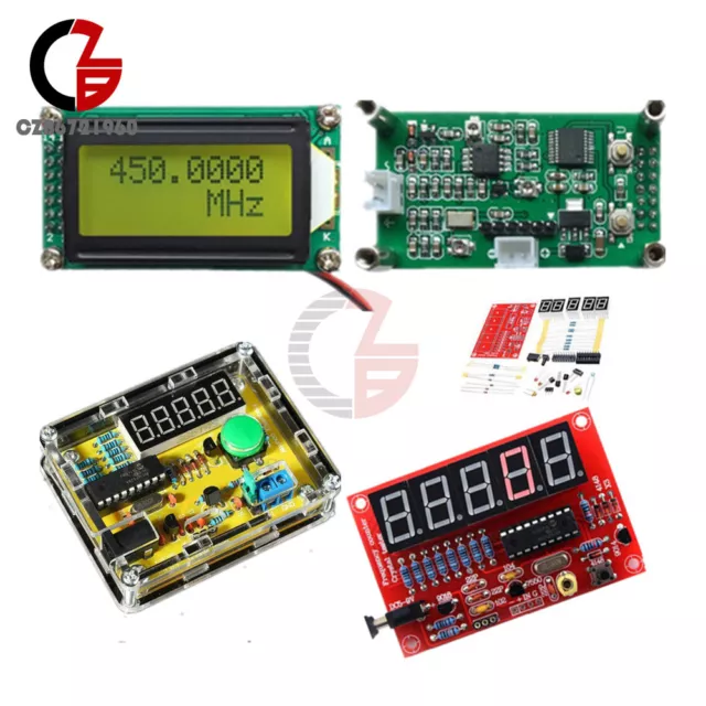 1Hz-50MHz 1MHz-1.1GHz Frequency Counter Crystal Oscillator Tester DIY Kit Meter