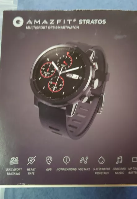 Xiaomi Huami AMAZFIT STRATOS Herzfrequenzmesser Smartwatch – Schwarz OVP