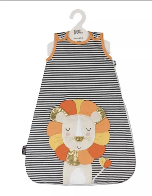 Bizzi Growin Ludvic Lion Schlafsack 0-6 Monate 2,5 Tog NEU